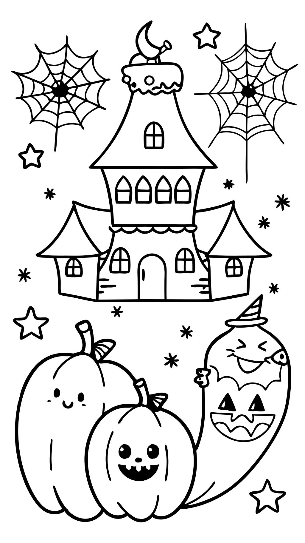 páginas de color de Halloween para niños